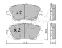 Передні тормозні (гальмівні) колодки CIFAM 8229760 (фото 1)