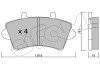 Передні тормозні (гальмівні) колодки cifam 822-545-0