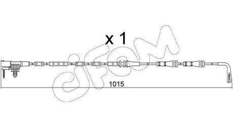 Шланг тормозной задний cifam SU357 на Ягуар F pace