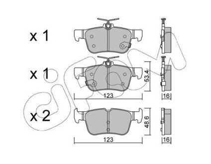 Тормозные колодки cifam 822-1040-0 на Форд S-Max