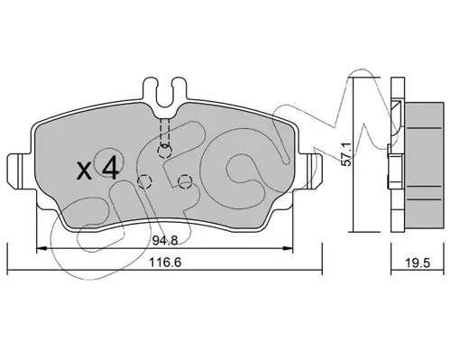 Тормозные колодки CIFAM 822-310-1