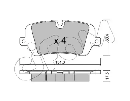 Задние тормозные колодки CIFAM 822-1025-0