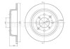 Задній гальмівний (тормозний) диск cifam 800-267