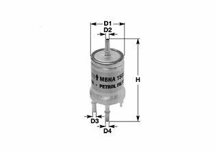 Топливный фильтр clean filters MBNA1556 на Шкода Рапид