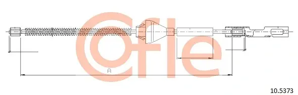 (1 шт) Трос ручного гальма зад.(барабан) Л/П FOCUS II (DA_) 2004/07-2012/09 cofle 105373