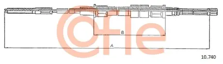 Колодки ручного (стоячого) гальма Cofle 10.740