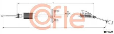 Трос педалi акселератора cofle 10.4670