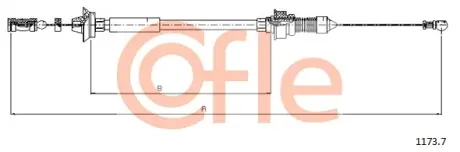 Трос педалi акселератора cofle 11737 Ситроен Джампер