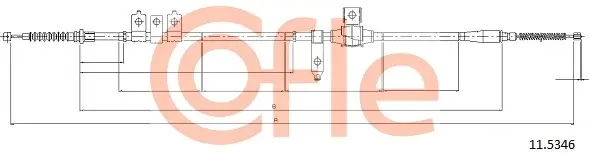 Трос ручника Cofle 115346 (фото 1)