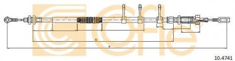 Трос ручного гальма перед.FIAT DUCATO 06> cofle 10.4741