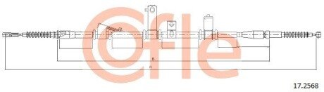 Трос ручного гальма зад. Л Hyundai Snta Fe II (CM) 2005/10- cofle 17.2568 на Hyundai Санта фе 2