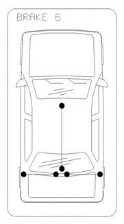 Трос ручного гальма зад. Л Peugeot 607 05- cofle 10.6230