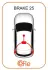 Трос ручного тормоза Astra J 10- (универсал/электроручник 1790/872-593+733/593) cofle 11.5841
