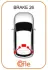 Трос ручного тормоза BMW X5(E70)/X6(E71) Лев. (электро 967/721) cofle 104271
