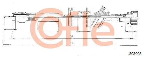 Трос спидометра cofle S05005