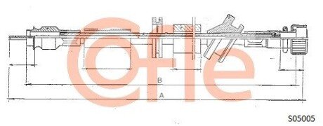 Трос спидометра cofle S05005 на Мерседес W124