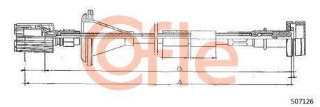 Трос спідометра cofle S07126 на Пежо Боксер