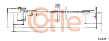 Трос спідометра cofle S08024 на Форд Сиерра