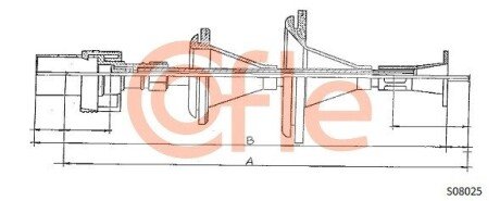 Трос спідометра cofle S08025