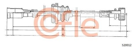 Трос спидометра cofle S20012 на Опель Астра ф