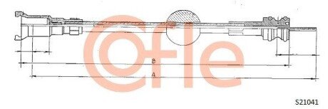 Трос спідометра cofle S21041 на Пежо 405