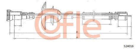 Трос спидометра cofle S24016