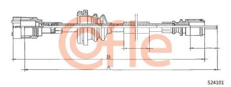 Трос спидометра cofle S24101