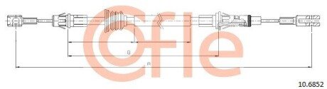 Трос стояночного гальма cofle 10.6852