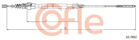 Трос стояночного гальма cofle 10.7492