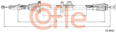 Трос стояночного гальма cofle 10.8061 на Вольво V70