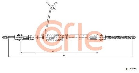 Трос стояночного гальма cofle 11.5579