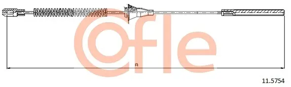 Трос стояночного гальма cofle 115754