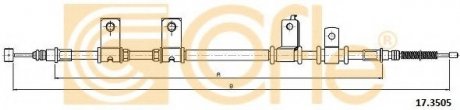 Трос стояночного гальма cofle 17.3505