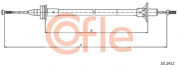 Тросик сцепления cofle 102412