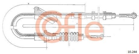 Трос зчеплення cofle 10.244 на Форд Transit