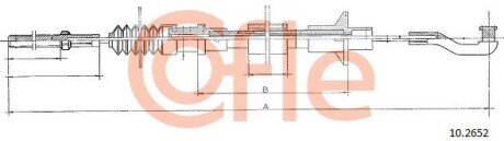 Тросик сцепления cofle 10.2652 на Опель Рекорд