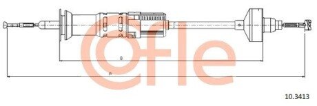 Тросик сцепления cofle 103413