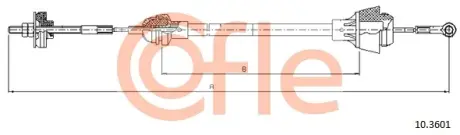 Тросик сцепления cofle 103601 Шкода