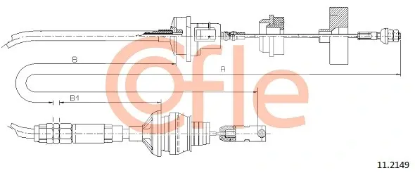 Тросик сцепления cofle 112149