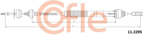 Тросик сцепления cofle 112295