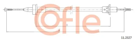 Тросик сцепления cofle 112327