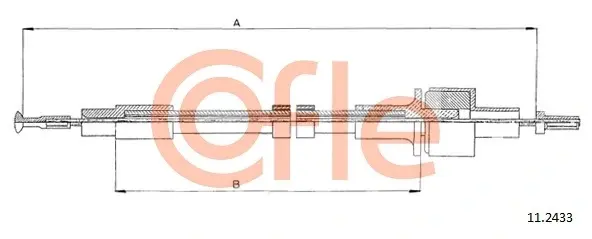 Тросик сцепления cofle 112433