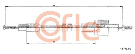 Тросик сцепления cofle 11.2433 на Форд Сиерра