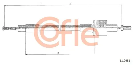 Тросик сцепления cofle 112481