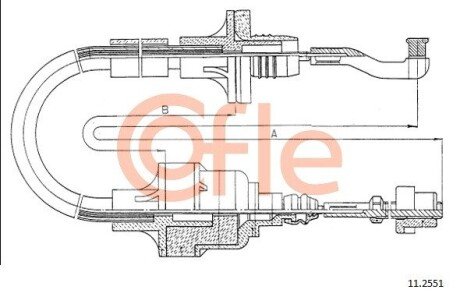 Тросик сцепления cofle 112551