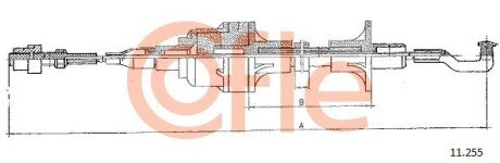 Тросик сцепления cofle 11255