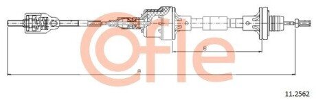 Трос зчеплення cofle 11.2562