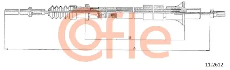 Тросик сцепления cofle 112612
