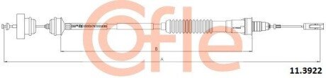 Тросик сцепления cofle 11.3922 на Фиат Улисс