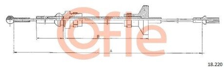 Трос зчеплення cofle 18.220